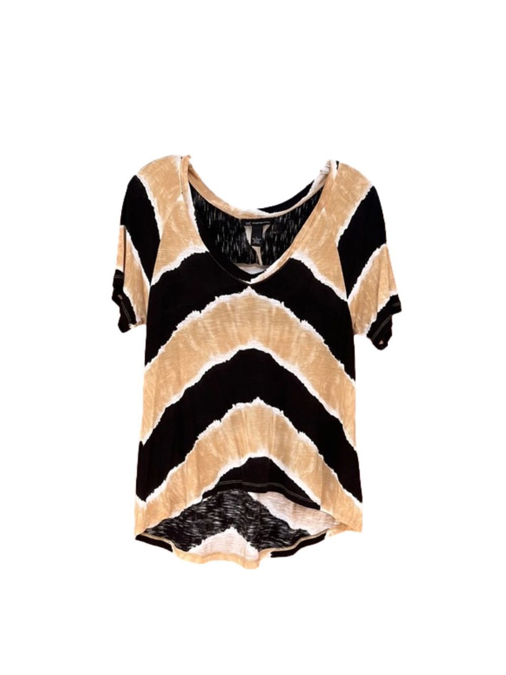INC International Concepts Tie Dye Shirt Large Black Brown White
